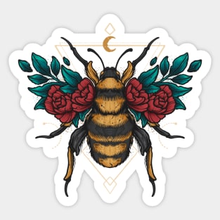 Geomtrical wasp flowers Sticker